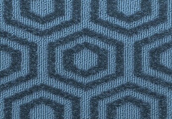 background texture of the carpet with hexagonal paving motif