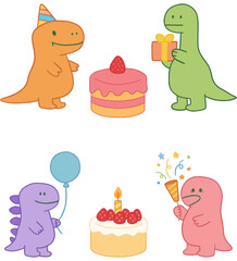 dinosaur birthday party celebration