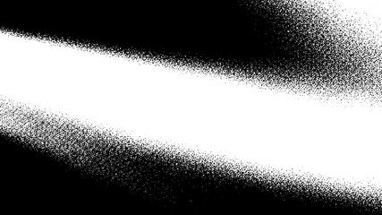 Black spray paint texture on white background