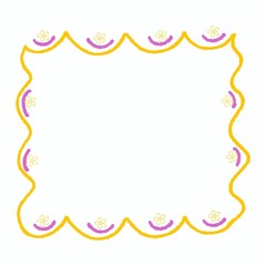 frame with colorful stars