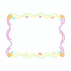 Pastel cloud photo frame 