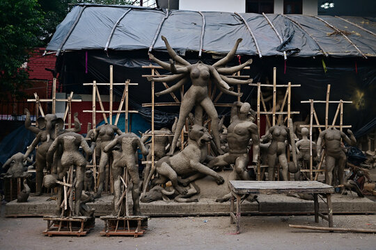 A scene for Durga Puja