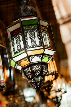 Intricate Brass Lanterns and Trays