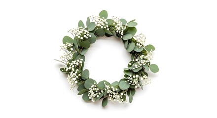 Delicate Eucalyptus and Baby's Breath Wreath