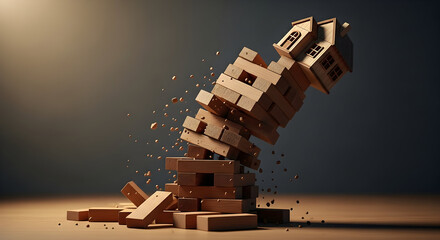 House on Collapsing Blocks: Real Estate Market Instability and Crisis Concept