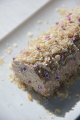 Creamy chicken and walnut pâté—rich, delicate, and perfect as a gourmet spread or elegant appetizer for any occasion.