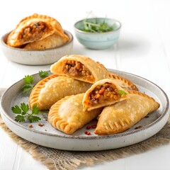 Empanadas Stuffed Pastries Latin Street Food Baked and Fried Savory Snacks