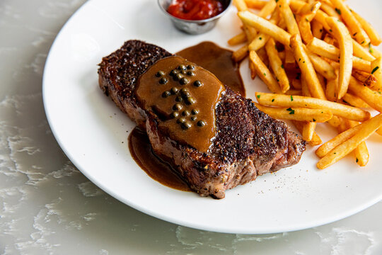 Ny Strip with Fries