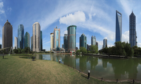 Shanghai Lujiazui city building landscape