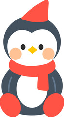 Sitting Cute Christmas Character