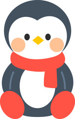 Sitting Cute Christmas Character