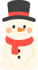 Sitting Cute Christmas Character