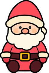 Sitting Cute Christmas Character