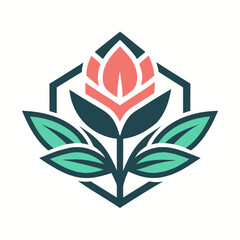 abstract flower logo