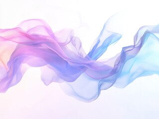 Abstract Flowing Silk Fabric in Pastel Colors