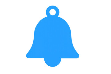 Obraz premium Blue bell icon, symbolizing notification, alert, reminder, and communication for app push messages or social media updates