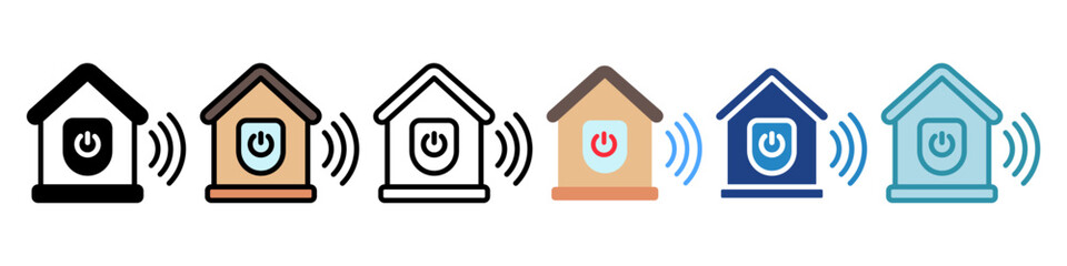 Smart Home Mini Illustration Icon. Use For Modern Concept, Print, Ui, Ux Kit, Web And App Development. Vector Related To Technology, Smart Home And More