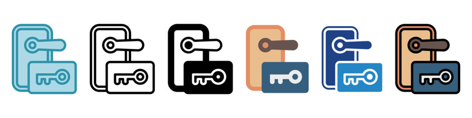 Smart Key Mini Illustration Icon. Use For Modern Concept, Print, Ui, Ux Kit, Web And App Development. Vector Related To Technology, Smart Home And More