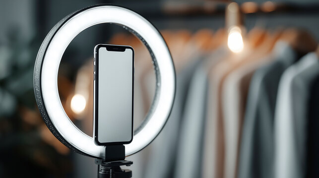 Professional Ring Light with Phone for Video, Streaming, or Photography