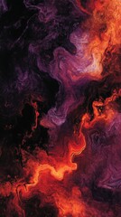 Abstract Nebula with Swirling Colors
