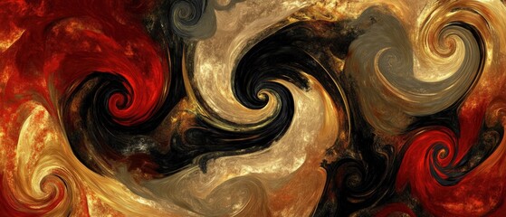 Abstract Swirling Color Texture