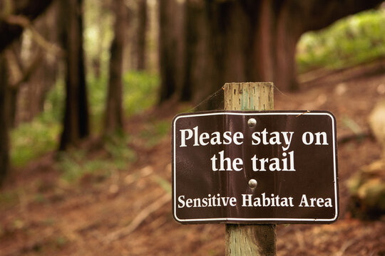 Sensitive Habitat Area Signage