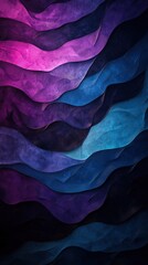 Abstract Wavy Texture Background in Purple and Blue