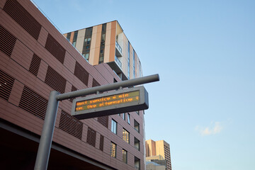Public Transport Digital Display Sign in Sydney CBD