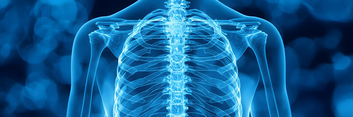 Spine human torso x-ray scan