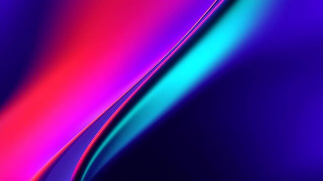 ネオンカラーが走る抽象背景