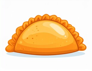 Minimal Flat Empanada Illustration