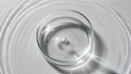 Glass of Clear Water with Ripples A Simple, Calm, and Refreshing Image - Powered by Adobe