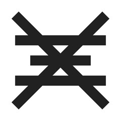 copper alchemy line icon – geometric mystical design