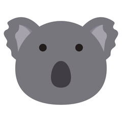 koala head illustration