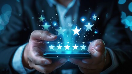 Five Star Rating on Smartphone