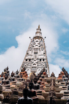 Buddhist Temple With Buddha Statues, travel Colombo, Sri Lanka