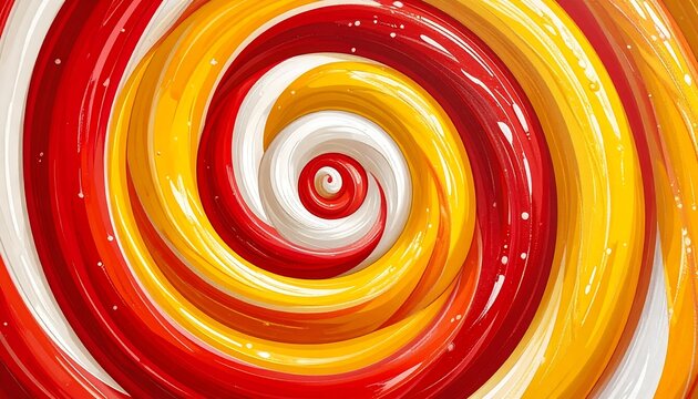 Swirling colors in a spiral