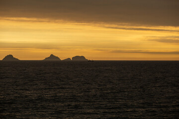 Sunset at Arpoador Beach, Rio de Janeiro, Brazil
