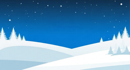 Fototapeta premium winter landscape with christmas trees