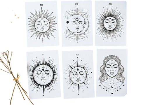 Divination cards reveal mystic insight and guidance