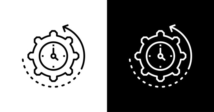Reliability  White Icon Set Design