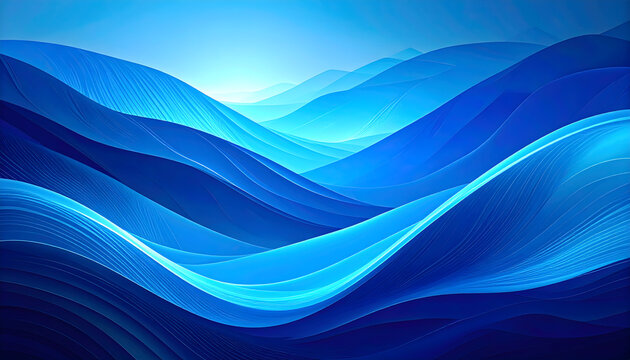 Abstract Blue Waves