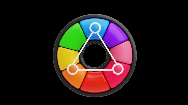3D Color Wheel | Alpha Channel