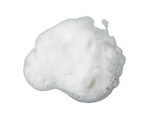 soft white foam beauty isolated