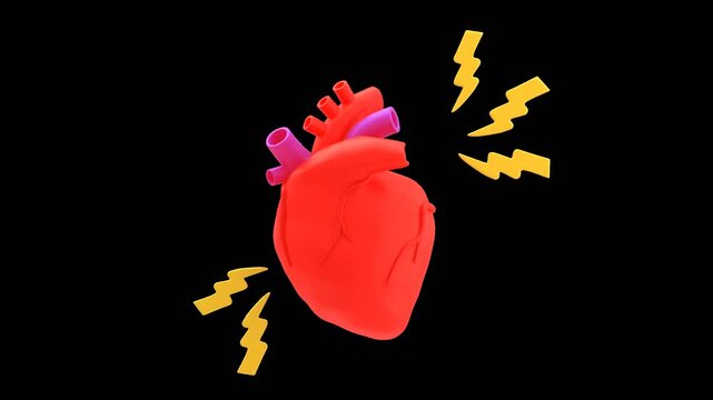 3D Heart Attack | Alpha Channel