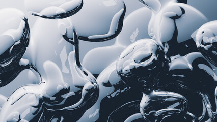 Bubbles float gently in an abstract water background design