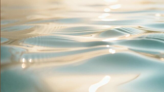 relaxing slow motion water surface ripples, spa or meditation background