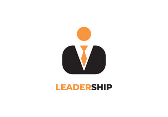 leadership template symbol vector logo illustration