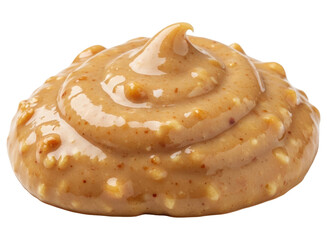 Fototapeta premium Delicious swirl of chunky peanut butter with visible peanut pieces