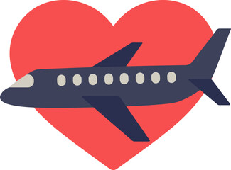 Honeymoon Travel Flat Icon